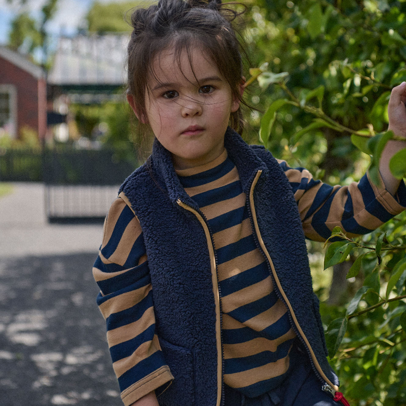 TURTLE NECK | Navy/Caramel Stripe-Web-hover