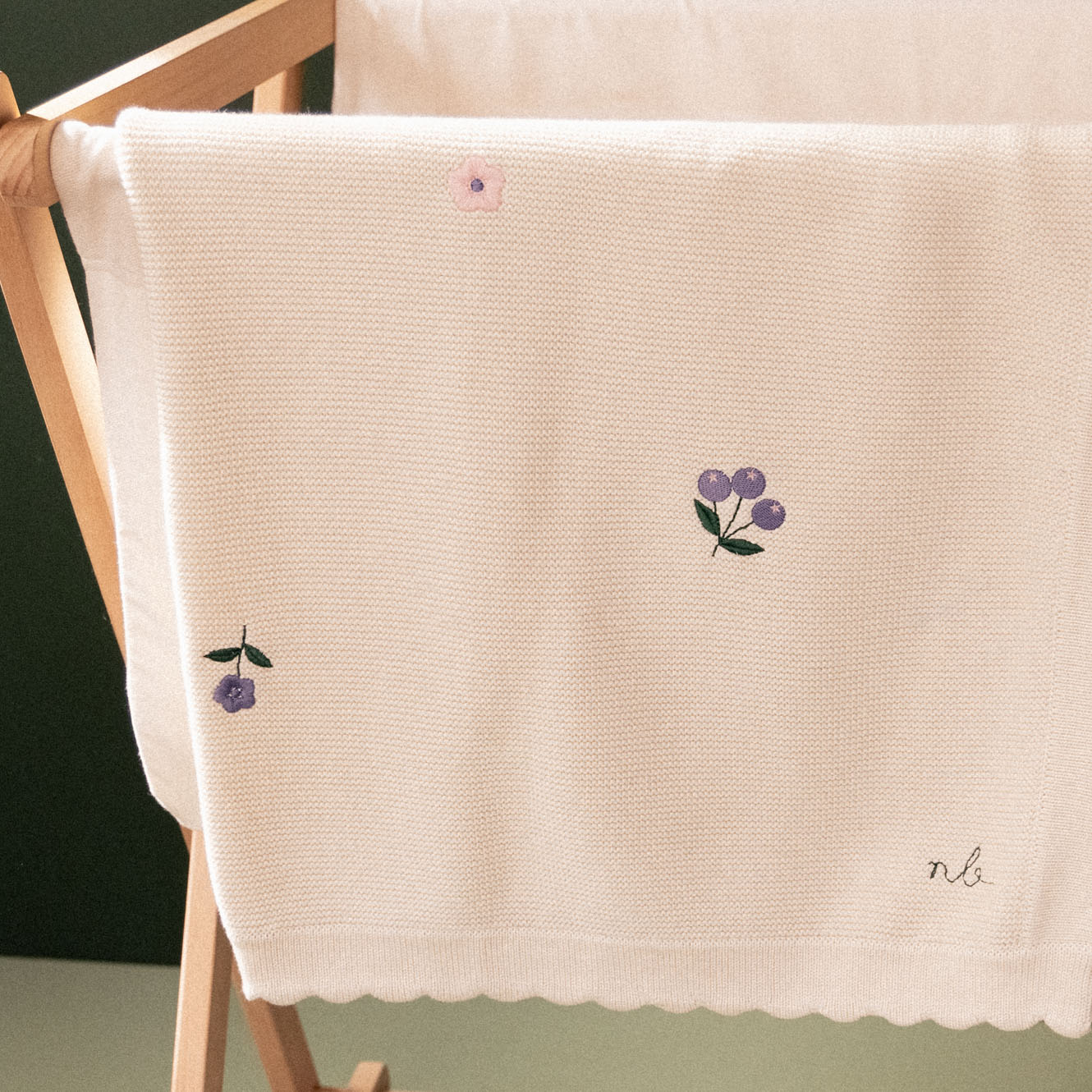 FERN BLANKET | Berry Garden-Extra Img - 2