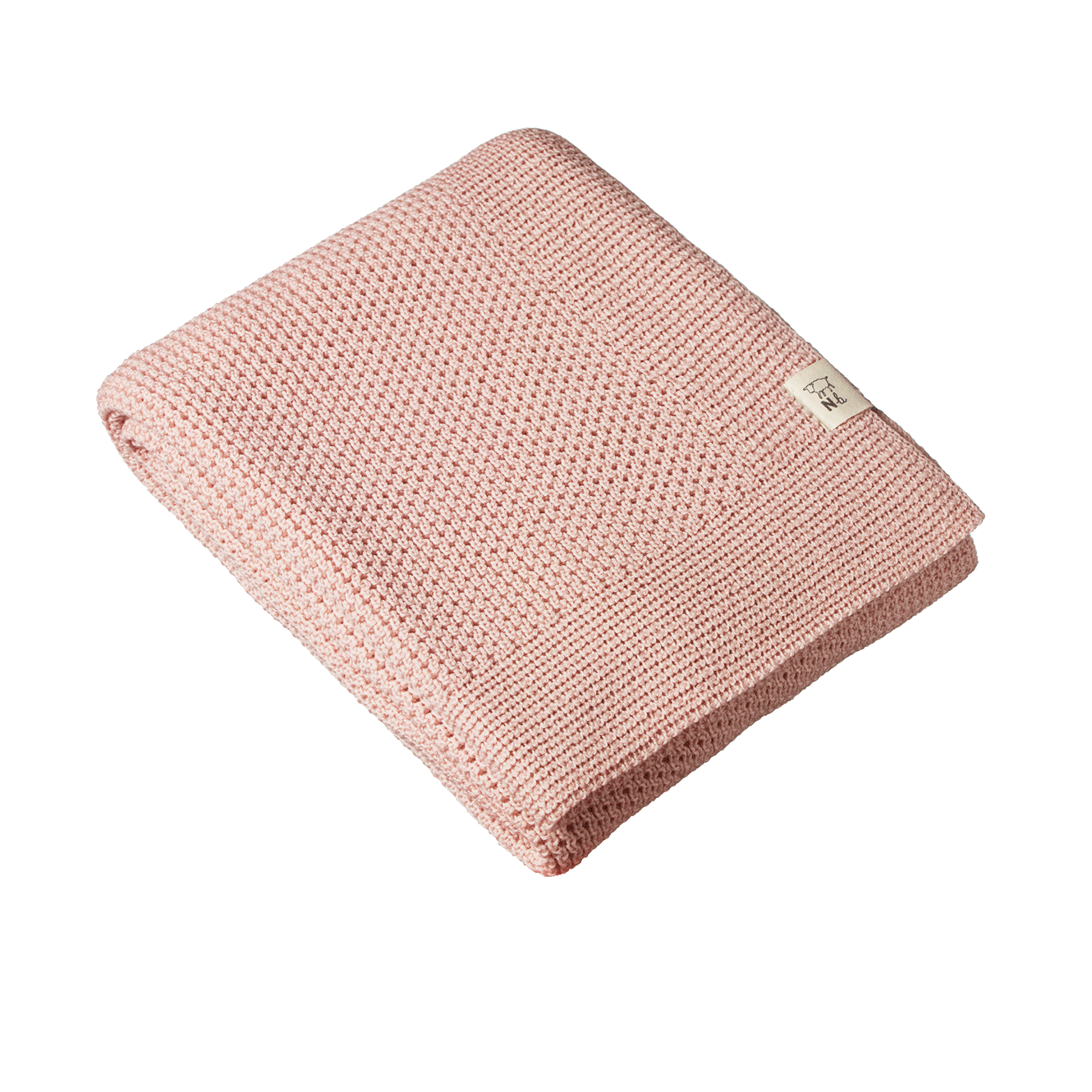 MERINO KNIT BLANKET | Rose Dust-Web-front