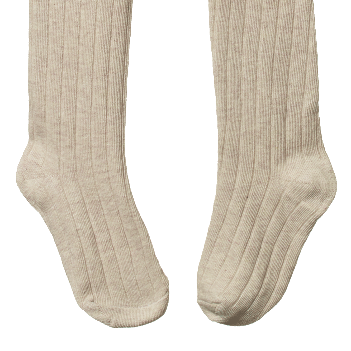 ORGANIC COTTON TIGHTS | Oatmeal Marl-Extra Img - 2