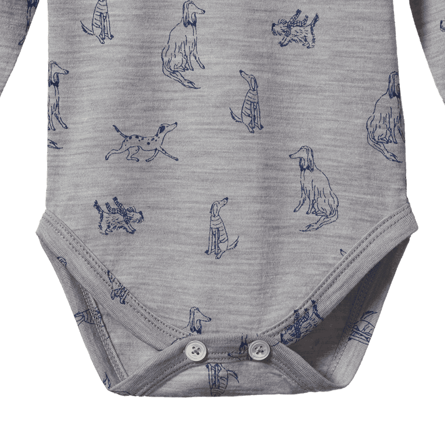 MER ESS L/S BODYSUIT | Best Friend Print Merino-Extra Img - 3