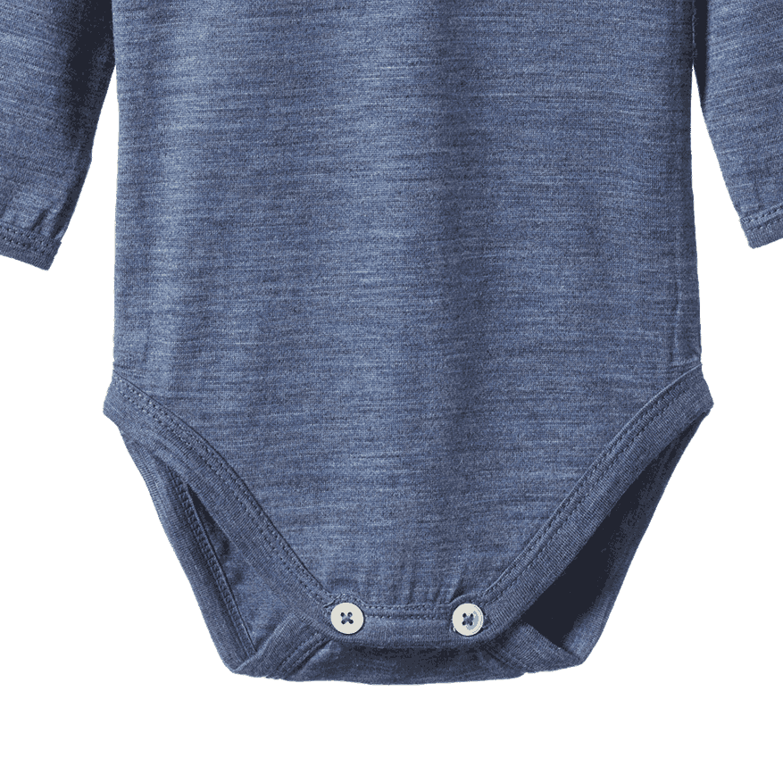MER ESS L/S BODYSUIT | Vintage Indigo Marl-Extra Img - 1