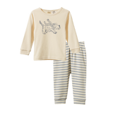 2PC LONG SLEEVE PYJAMAS | Franklin Print-Web-front