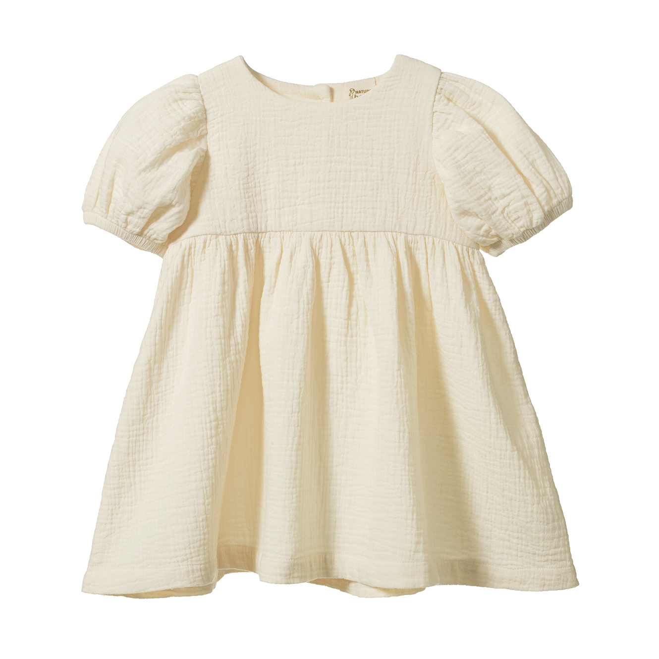 ALBERTINE DRESS MUSLIN | Natural-Web-front