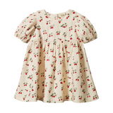 ALBERTINE DRESS MUSLIN | Strawberry Blush Print-Web-front