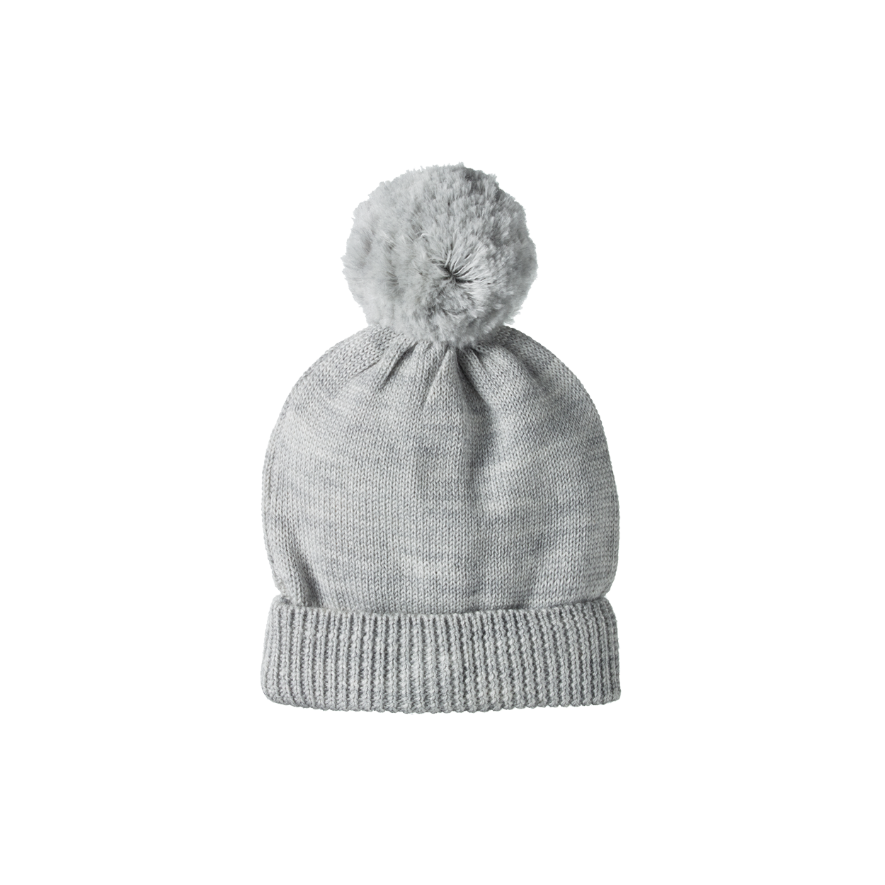 ALPINE POM POM BEANIE | Light Grey Marl-Extra Img - 1