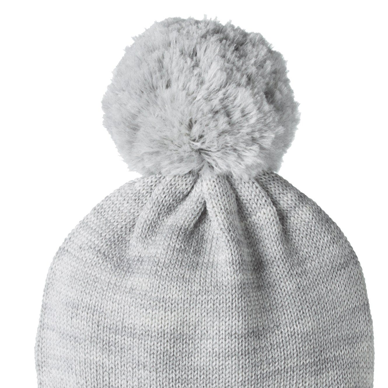 ALPINE POM POM BEANIE | Light Grey Marl-Web-hover