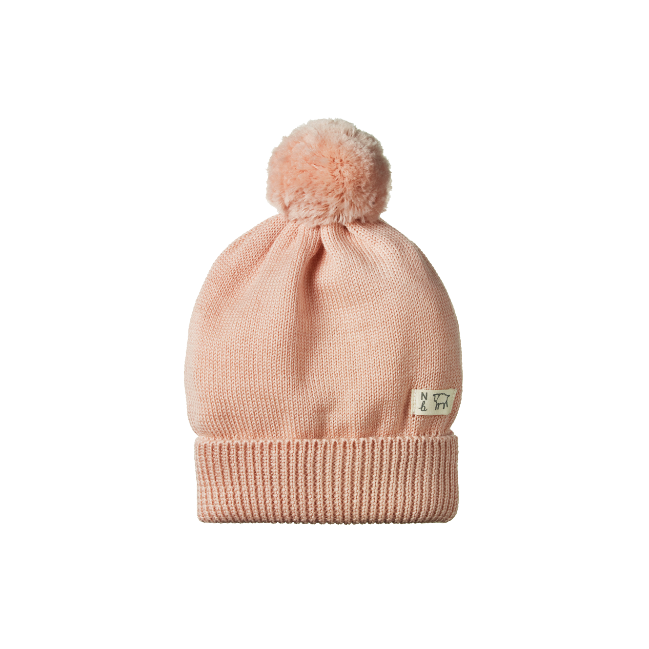 ALPINE POM POM BEANIE | Rose Dust-Web-front