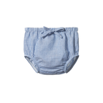 ARIE SHORTS LINEN | Blue Stripe-Web-front