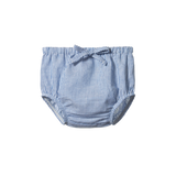 ARIE SHORTS LINEN | Blue Stripe-Web-front