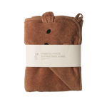 BEAR HOODED TOWEL | Hazelnut-Extra Img - 2