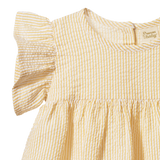 BONNIE DRESS | Golden Stripe-Extra Img - 2