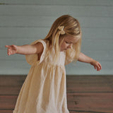 BOW HAIR CLIPS 2 PACK | Golden Stripe-Extra Img - 1