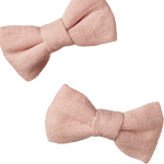 BOW HAIR CLIPS 2 PACK | Rose Dust-Extra Img - 1
