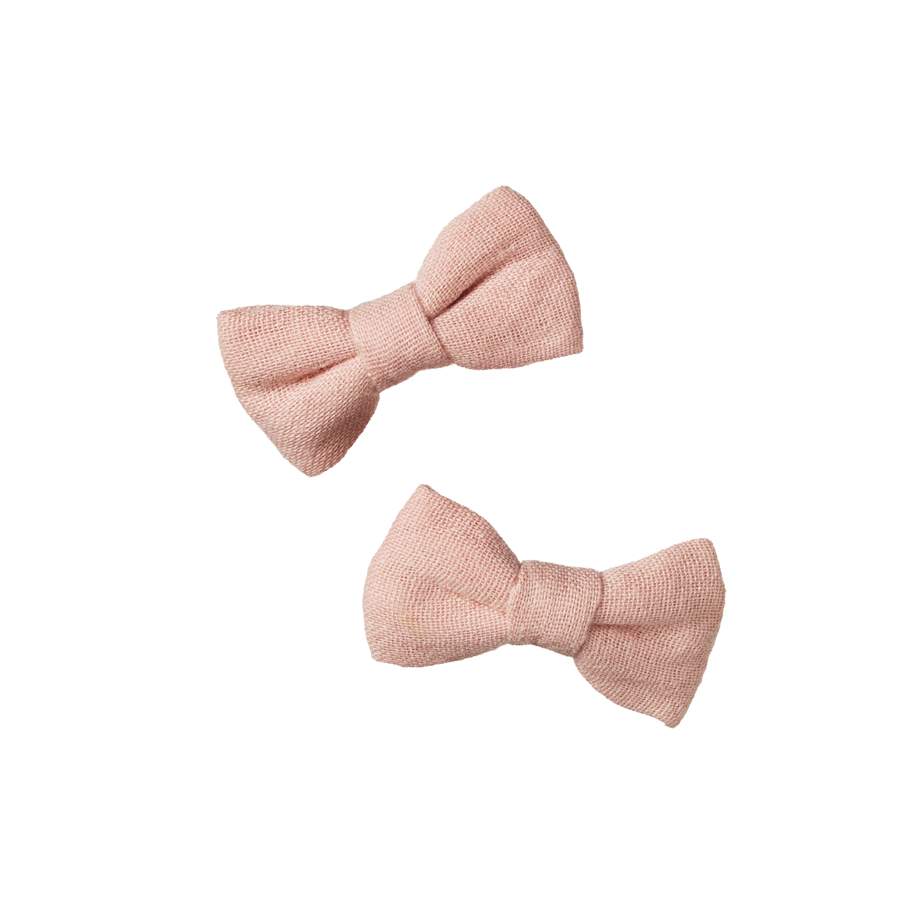 BOW HAIR CLIPS 2 PACK | Rose Dust-Web-front