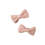 BOW HAIR CLIPS 2 PACK | Rose Dust-Web-front