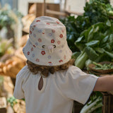 BUCKET SUNHAT | Petite Flora Stamp Print-Extra Img - 1