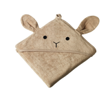BUNNY HOODED TOWEL | Nougat-Web-front
