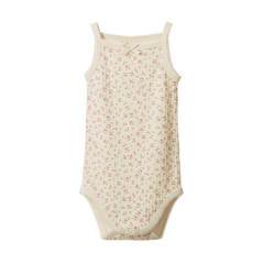 CAMISOLE BODYSUIT POINTELLE | Dandelion Print-Web-front