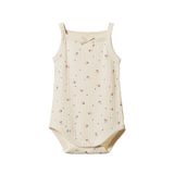 CAMISOLE BODYSUIT POINTELLE | Posey Blossom Print-Web-front