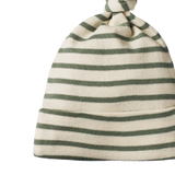 COTTON KNOTTED BEANIE | Nettle Sailor Stripe-Web-hover