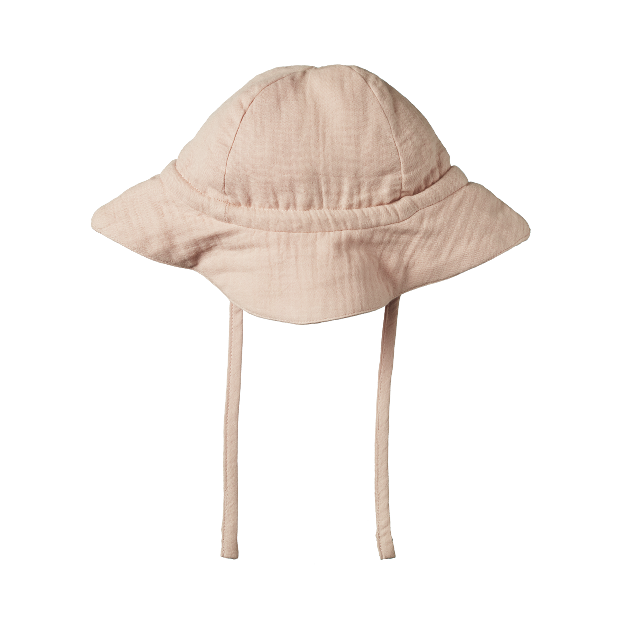 CRINKLE MUSLIN SUNHAT | Rose Dust Crinkle-Web-front