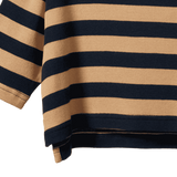 TURTLE NECK | Navy/Caramel Stripe-Extra Img - 3