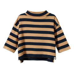 TURTLE NECK | Navy/Caramel Stripe-Web-front