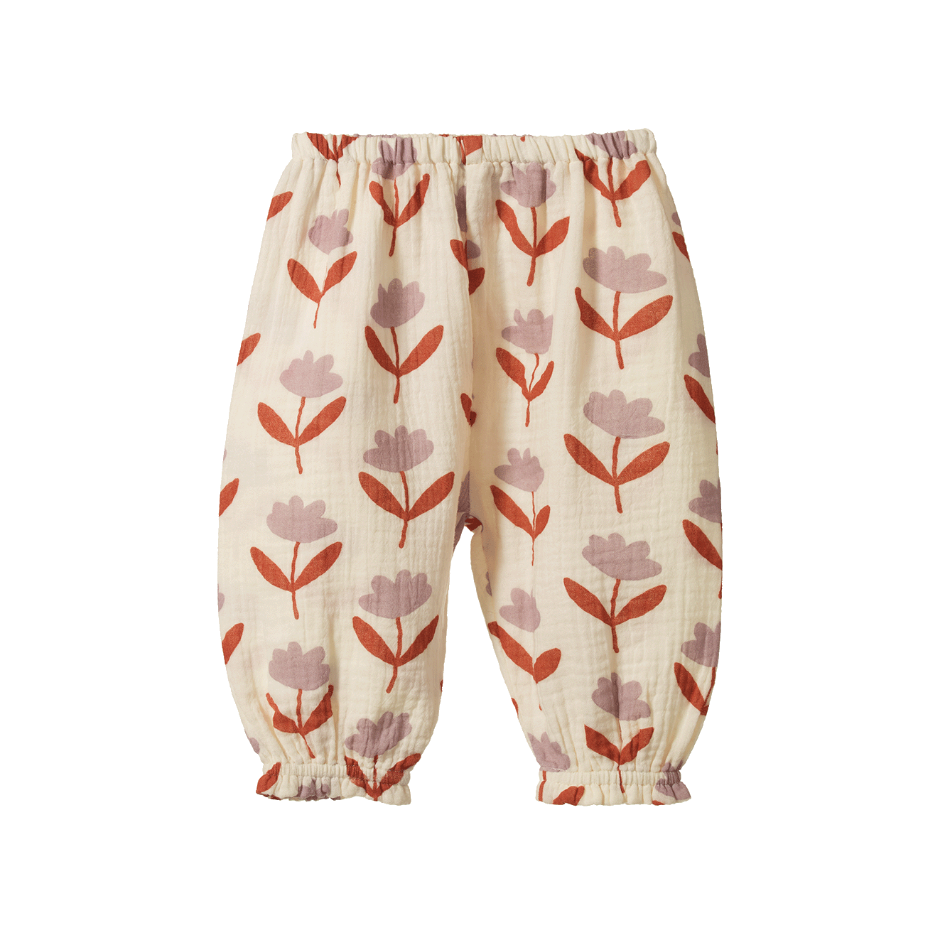 DAPHNE PANTS MUSLIN | Fleurette Print-Web-front