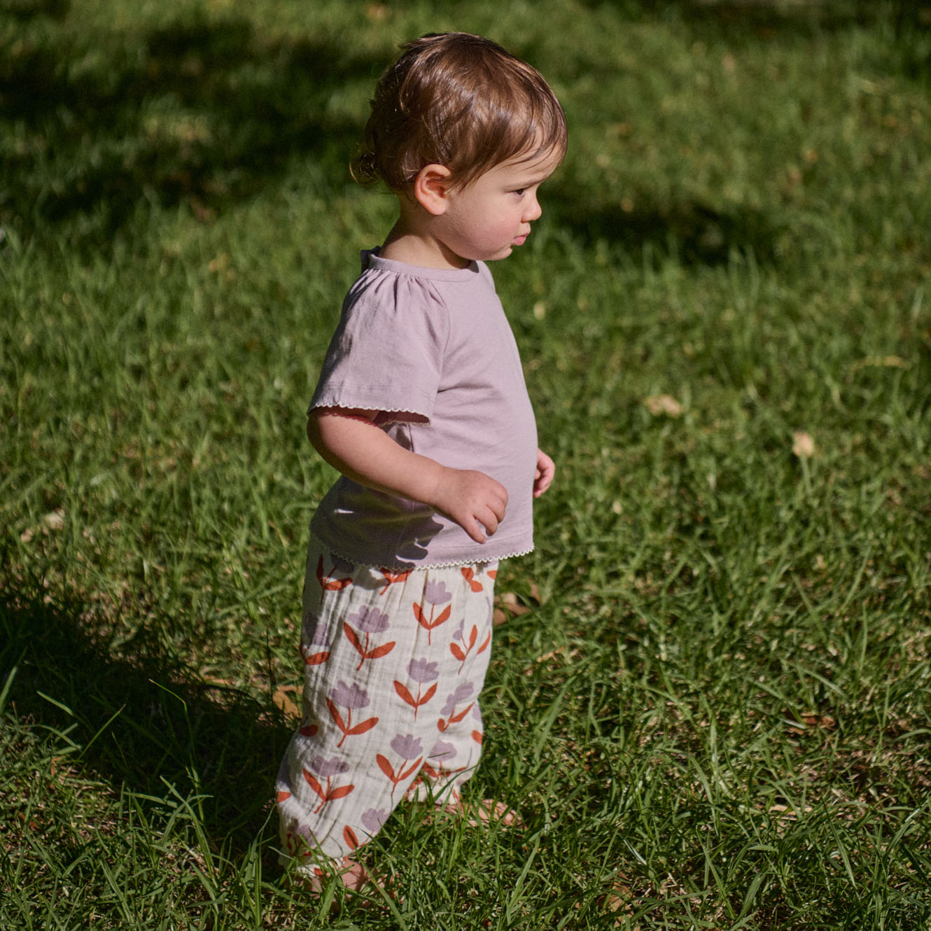 DAPHNE PANTS MUSLIN | Fleurette Print-Web-hover