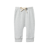 DRAWSTRING PANTS | Grey Marl Stripe-Web-front