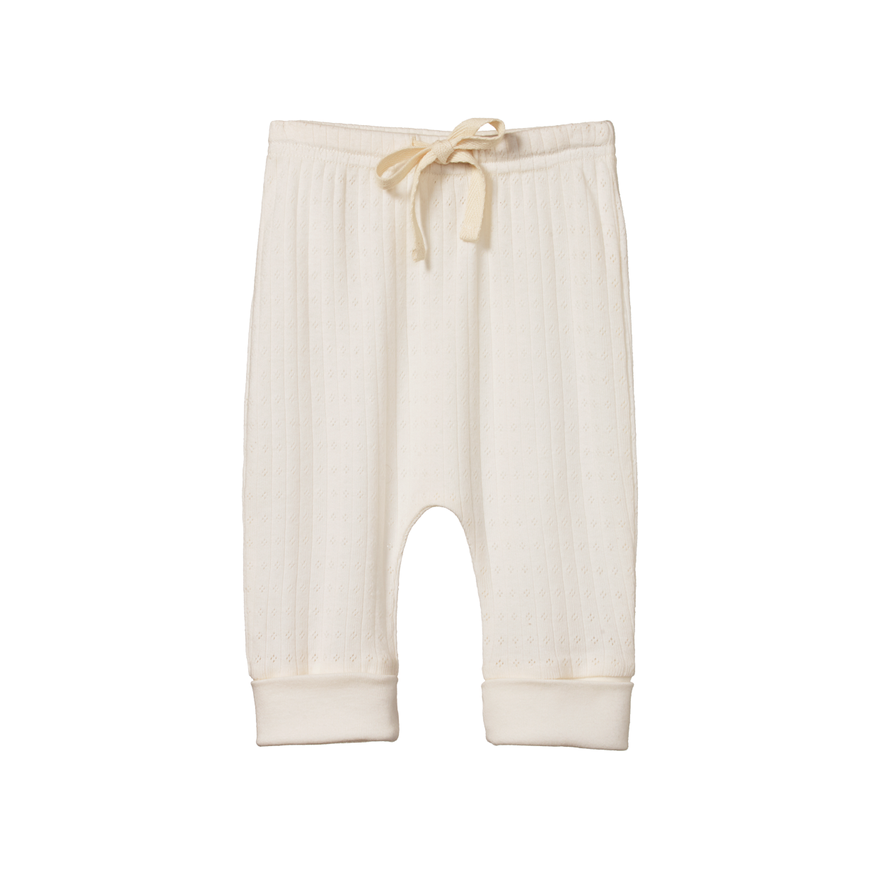 DRAWSTRING PANTS POINTELLE | Natural-Web-front