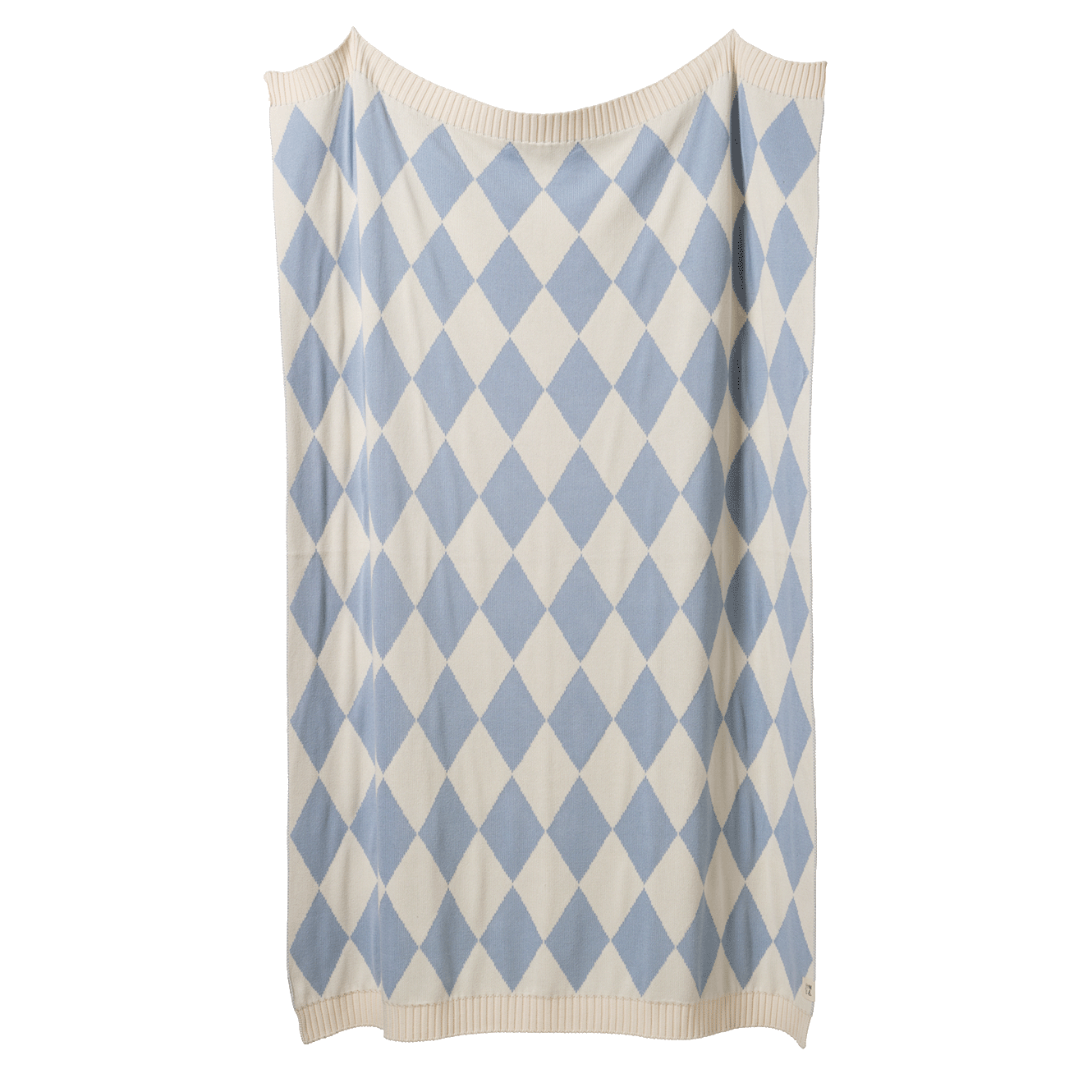 DUNE BLANKET | Celestial Blue Diamond Knit-Web-hover