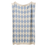DUNE BLANKET | Celestial Blue Diamond Knit-Web-hover