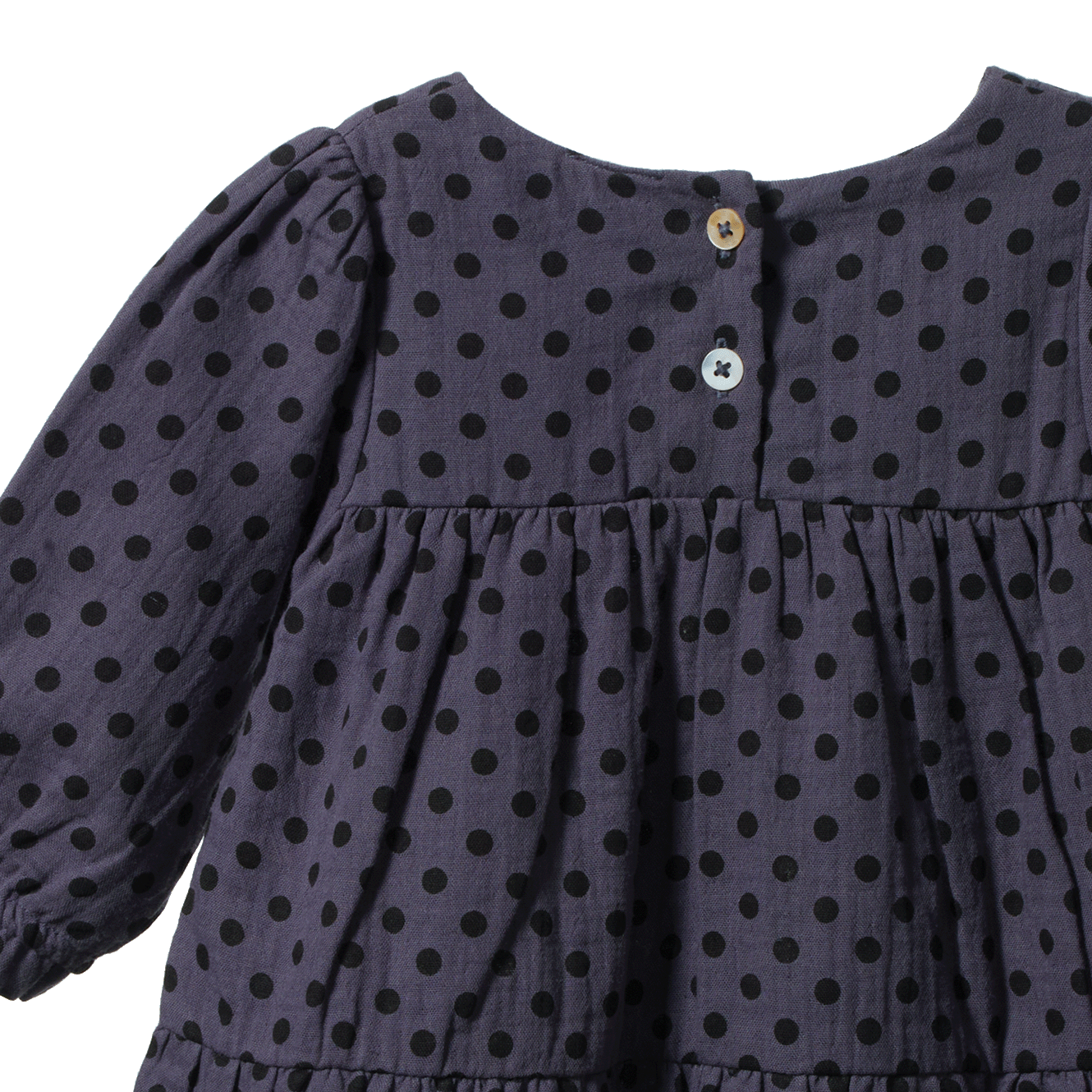 ELLIOT DRESS | Violet Polka Dot Print-Extra Img - 4