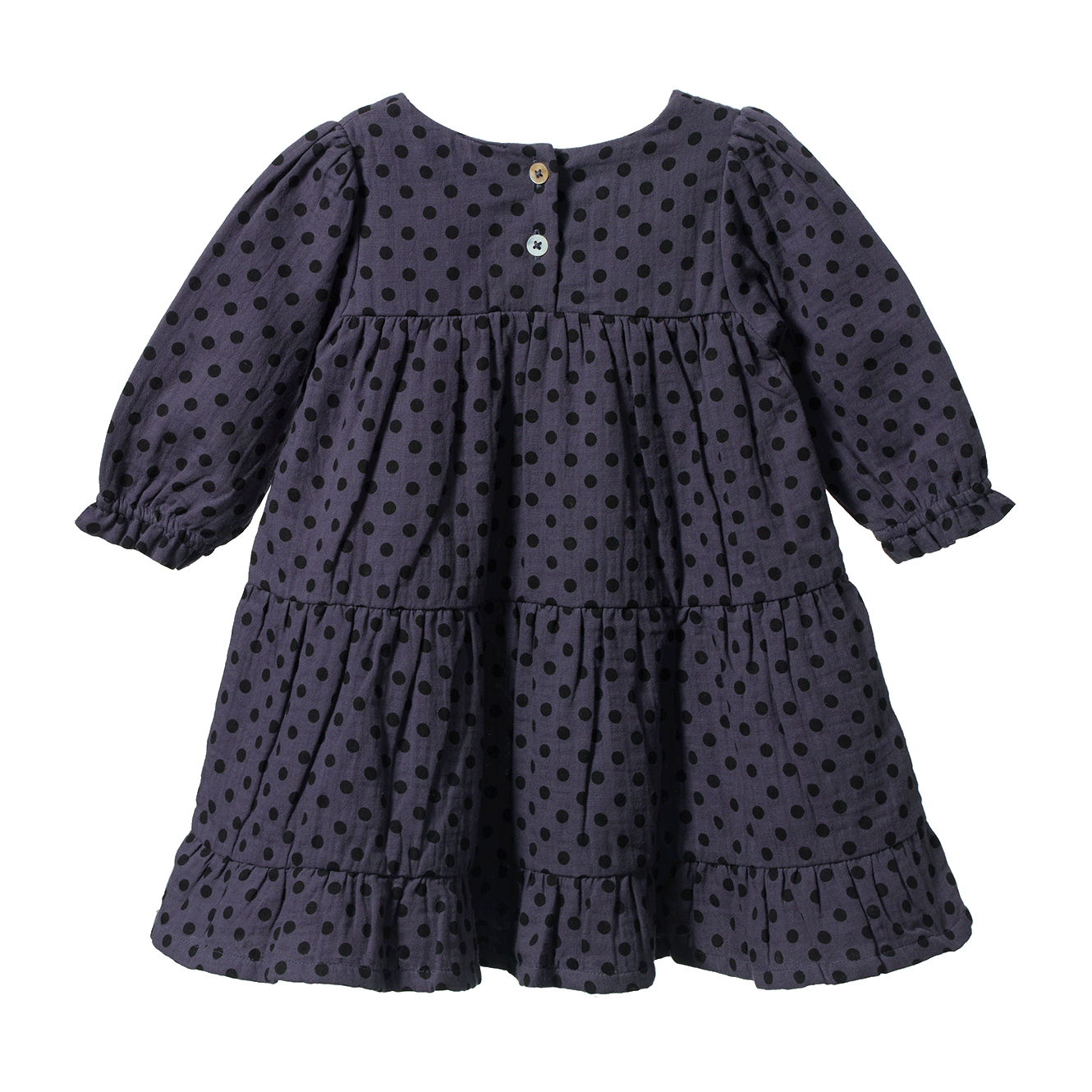 ELLIOT DRESS | Violet Polka Dot Print-Extra Img - 5