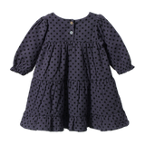 ELLIOT DRESS | Violet Polka Dot Print-Extra Img - 5