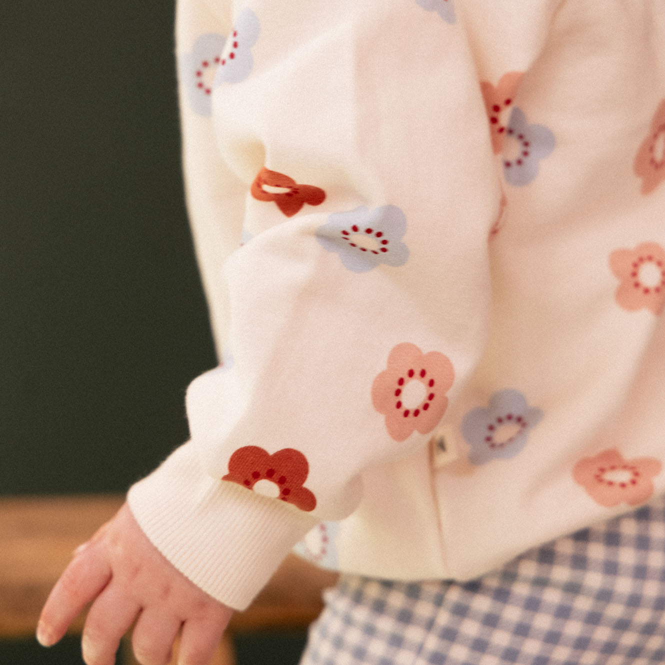 EMERSON SWEATER | Flora Stamp Print-Extra Img - 2