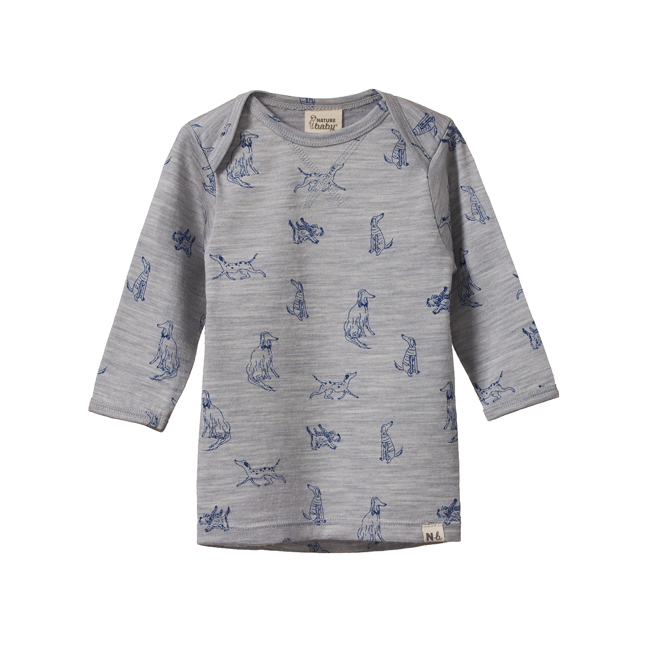 ESSENTIAL TEE | Best Friend Print Merino-Web-front