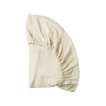 FITTED SHEET MUSLIN 2 PACK | Natural-Web-front