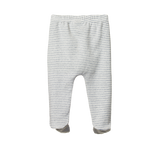 FOOTED ROMPERS | Grey Marl Stripe-Web-hover