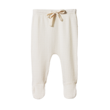 FOOTED ROMPERS POINTELLE | Natural-Web-front