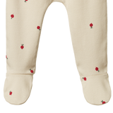 FOOTED ROMPERS | Radish Print-Extra Img - 3