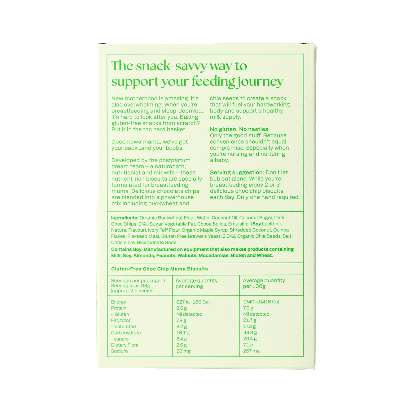 FRANJO'S LACTATION BISCUITS GF CHOC CHIP | Choc Chip-Web-hover