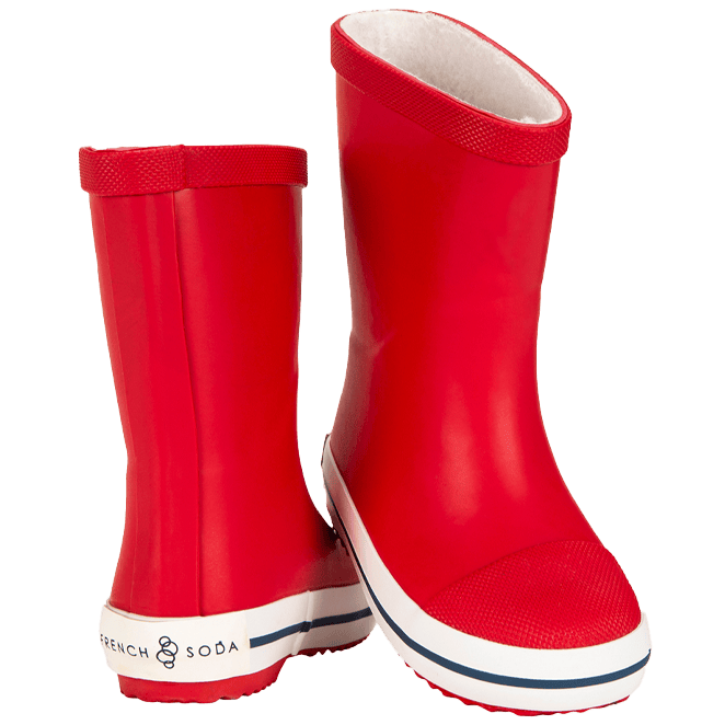 FRENCH SODA GUMBOOT TALL | Red-Web-hover