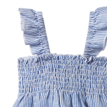 GALA DRESS LINEN | Blue Stripe-Extra Img - 2