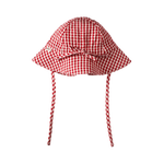 GINGHAM SUNHAT | Red Check-Web-front