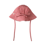 GINGHAM SUNHAT | Red Check-Web-front
