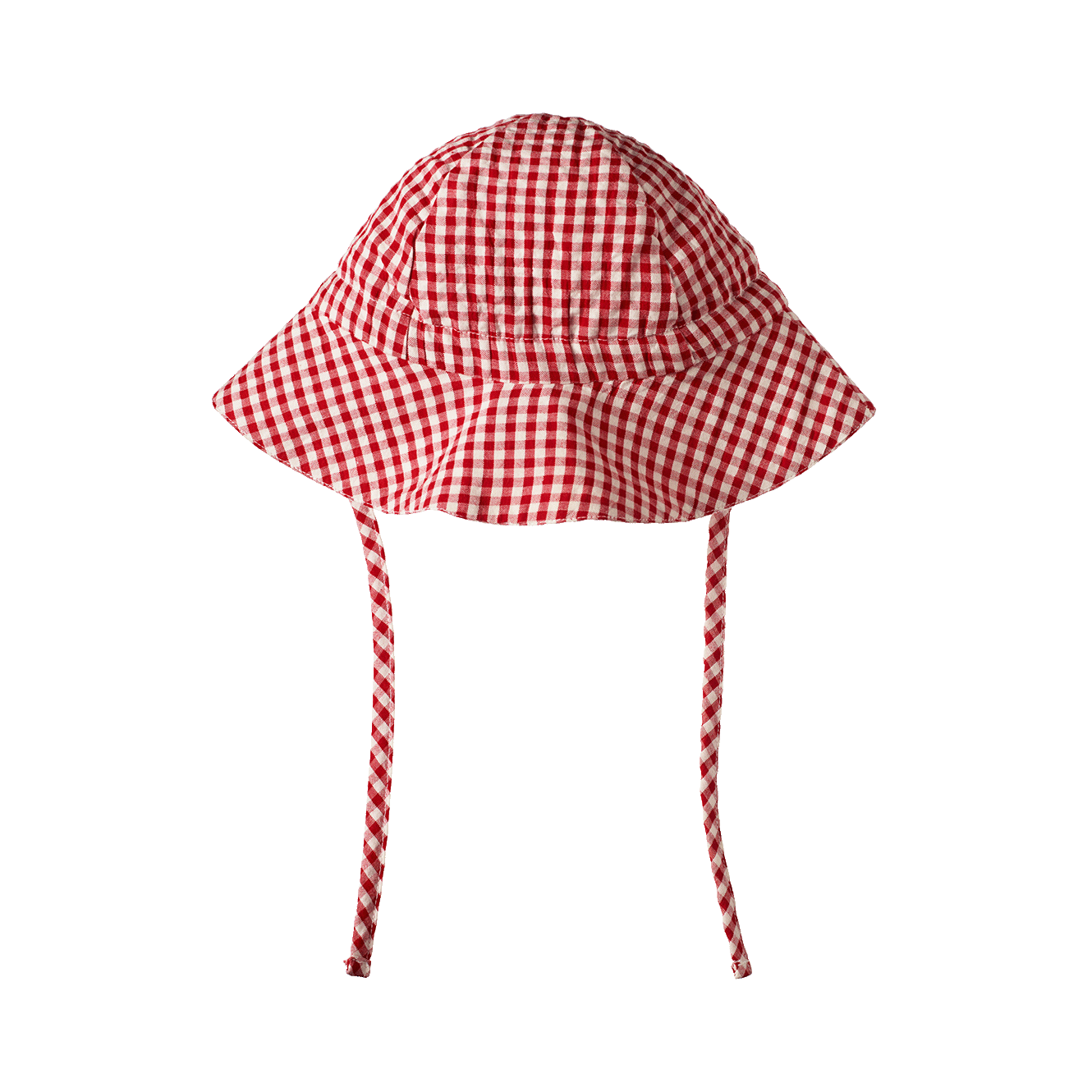 GINGHAM SUNHAT | Red Check-Web-hover