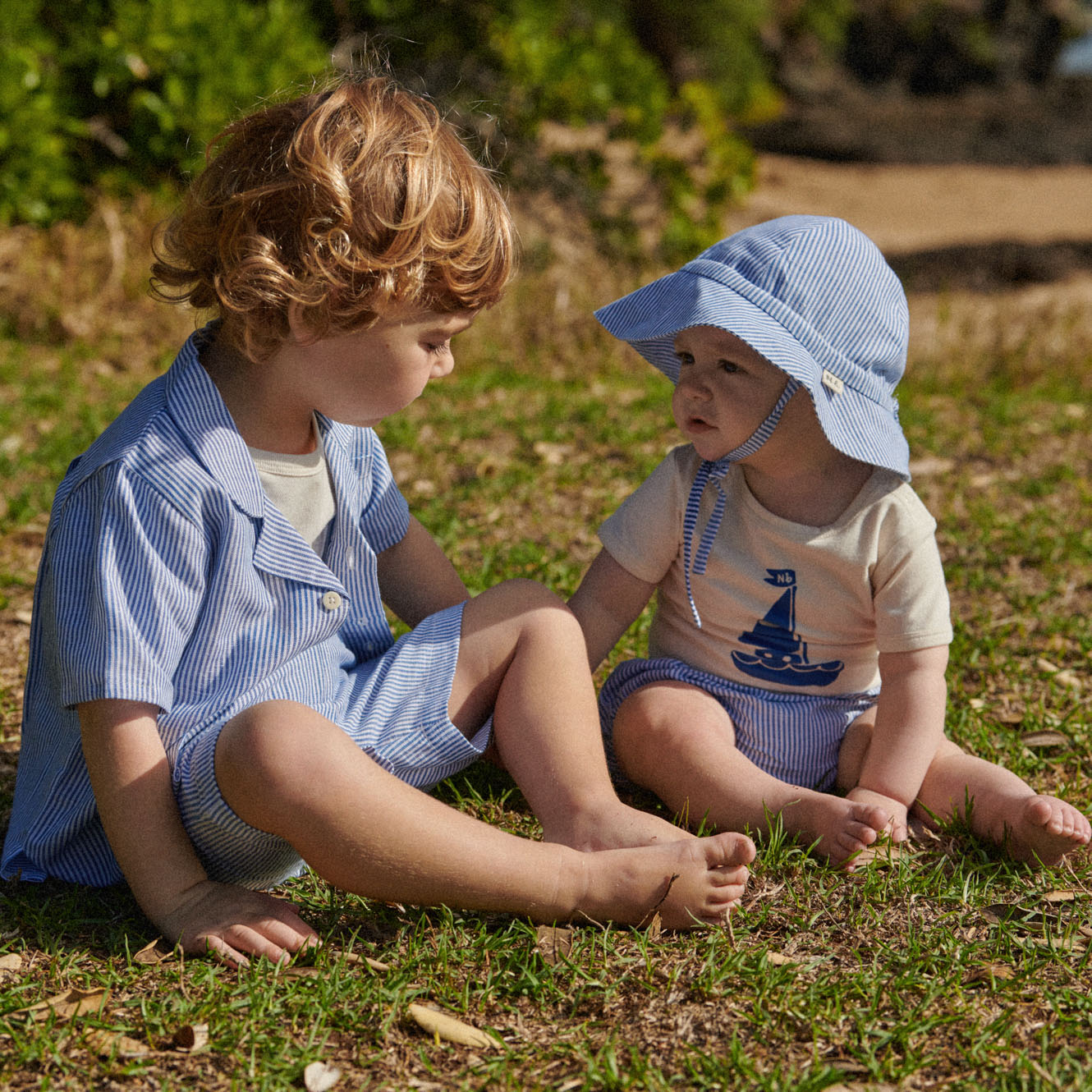 GUTHRIE SHIRT LINEN | Blue Stripe-Web-hover